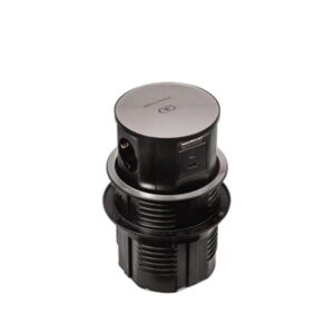 پریز آسانسوری GLASS کد 10110 ملونی طوسی-