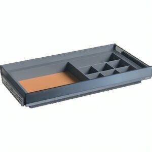 باکس چرمی ریلی چند منظوره با بدنه LED سری venka2 رنگ طوسی سایز 60