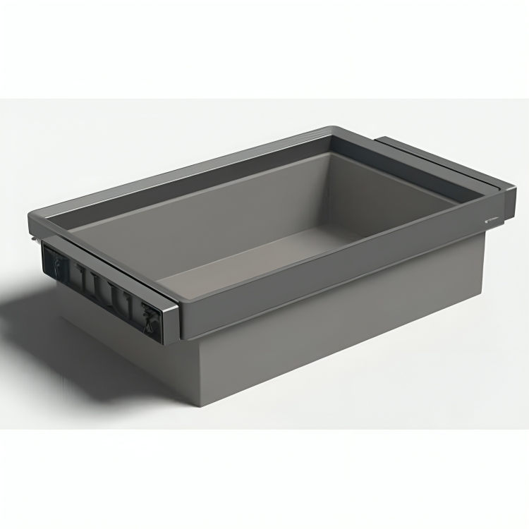باکس چرمی ریلی سری Monika رنگ Gun Grey سایز 90